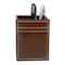 Dacasso Rustic Brown Leather Pencil Cup AG-3210 - alternate 1